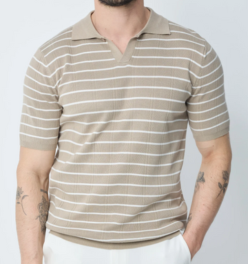 Verona Fine-Stripe Polo